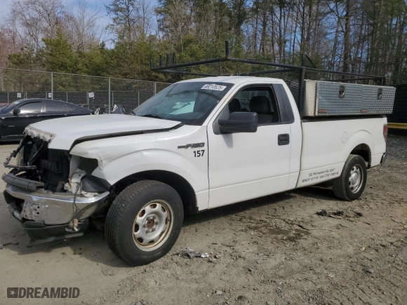 2014 Ford F-150 XL with VIN 1FTMF1CM7EKE77640, listed as a Copart auction lot 49210625 with 182,785 mi miles and Salvage Title. Bid and sale history available at carsss.com. Image 1.