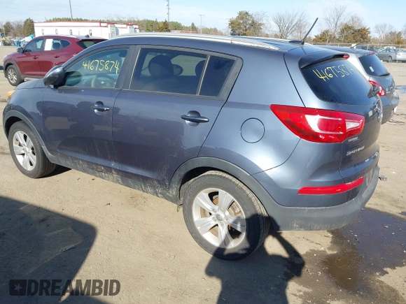 2012 Kia Sportage LX with VIN KNDPB3A22C7306154, listed as a IAAI auction lot 41675874 with 130,837 mi miles. Bid and sale history available at carsss.com. Image 3.