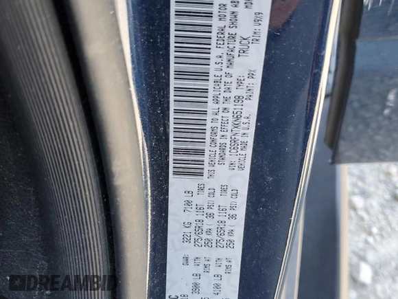2019 Ram 1500 Tradesman z VIN 1C6SRFNTXKN651198, wystawiony jako Copart lot #58806495 z przebiegiem 61 082 mil mil oraz Szkoda całkowita • Salvage title. Historia ofert i sprzedaży dostępna na DreamBid. Obrazek 12.