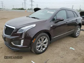 2021 Cadillac XT5 AWD Sport with VIN 1GYKNGRS2MZ142286, listed as a Copart auction lot 60699515 with 17,406 mi miles and Salvage title. Bid and sale history available at DreamBid. Image 1.