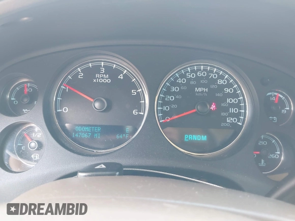 2013 Chevrolet Tahoe LTZ with VIN 1GNSKCE07DR326996, listed as a IAAI auction lot 42203073 with 147,067 mi miles and . Bid and sale history available at DreamBid. Image 7.