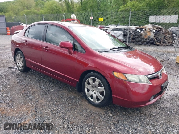 2008 Honda Civic LX with VIN 1HGFA16598L040461, listed as a IAAI auction lot 42196719 with 234,674 mi miles and . Bid and sale history available at DreamBid. Image 1.