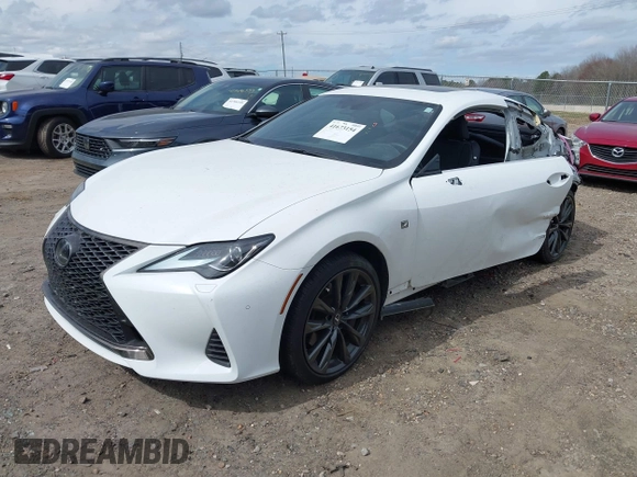 2023 Lexus RC with VIN JTHG85EC7P5007028, listed as a IAAI auction lot 41673154 with 19,876 mi miles. Bid and sale history available at carsss.com. Image 18.
