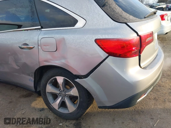 2016 Acura MDX with VIN 5FRYD4H28GB035495, listed as a IAAI auction lot 41406544 with 113,250 mi miles. Bid and sale history available at carsss.com. Image 6.