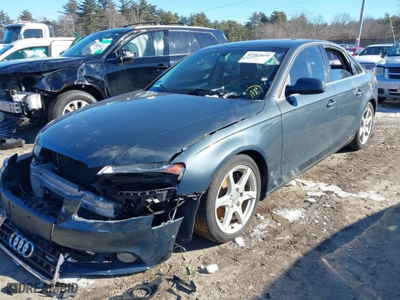 2010 Audi A4 2.0T Premium Plus with VIN WAUFFAFLXAN058599, listed as a IAAI auction lot 41502654 with 161,563 mi miles. Bid and sale history available at carsss.com. Image 2.
