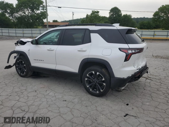 2025 Chevrolet Equinox AWD RS z VIN 3GNAXTEG5SL214390, wystawiony jako Copart lot #57106575 z przebiegiem 5 775 mil mil oraz Szkoda całkowita • Salvage title. Historia ofert i sprzedaży dostępna na DreamBid. Obrazek 2.