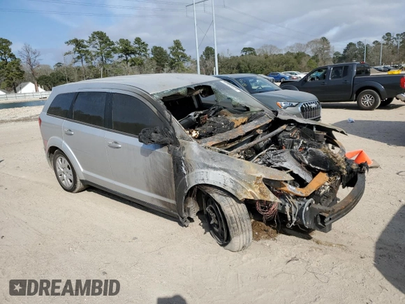 2014 Dodge Journey SE with VIN 3C4PDCAB6ET197562, listed as a Copart auction lot 44533405 with Not Provided miles and Salvage Title. Bid and sale history available at carsss.com. Image 4.