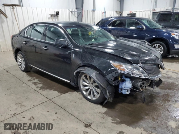 2013 Lincoln MKS with VIN 1LNHL9EK8DG611332, listed as a Copart auction lot 58043345 with 118,910 mi miles and Non repairable. Bid and sale history available at DreamBid. Image 4.