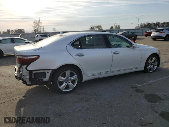 2008 Lexus LS 460 L with VIN JTHGL46F985022438, listed as a Copart auction lot 49938335 with 174,887 mi miles and Salvage title. Bid and sale history available at DreamBid. Image 3.