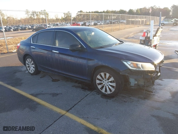 2015 Honda Accord Sedan EX-L with VIN 1HGCR2F86FA234949, listed as a IAAI auction lot 41763558 with 184,356 mi miles. Bid and sale history available at carsss.com. Image 1.