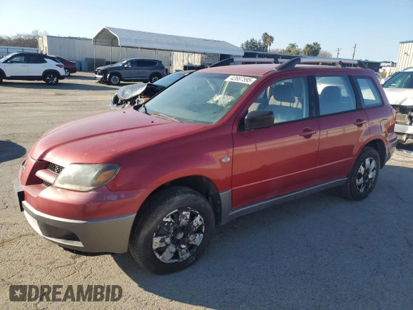 2004 Mitsubishi Outlander LS with VIN JA4LX31F94U030748, listed as a Copart auction lot 42667595 with 310,814 mi miles and Clean Title. Bid and sale history available at carsss.com. Image 1.