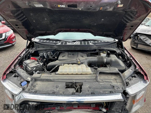 2021 Ford F-150 XL with VIN 1FTFW1E89MKD76865, listed as a Copart auction lot 55388745 with 187,417 mi miles and Salvage Title. Bid and sale history available at carsss.com. Image 5.