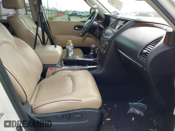 2017 Nissan Armada Platinum with VIN JN8AY2NF0H9300641, listed as a IAAI auction lot 41527614 with 130,806 mi miles. Bid and sale history available at carsss.com. Image 5.