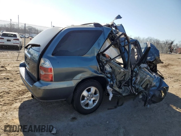 2005 Acura MDX with VIN 2HNYD18245H509105, listed as a Copart auction lot 48374825 with 0 mi miles and Salvage Title. Bid and sale history available at carsss.com. Image 3.