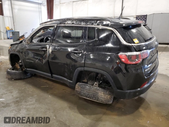 2018 Jeep Compass Latitude with VIN 3C4NJDBB1JT259366, listed as a Copart auction lot 48761085 with 56,190 mi miles and Salvage Title. Bid and sale history available at DreamBid. Image 2.
