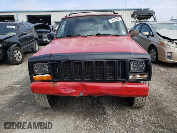 1998 Jeep Cherokee Sport with VIN 1J4FJ68S5WL107496, listed as a Copart auction lot 74401404 with 225,257 mi miles and Salvage Title. Bid and sale history available at carsss.com. Image 5.