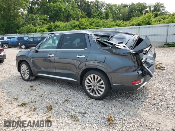 2020 Hyundai Palisade Limited with VIN KM8R5DHE8LU104583, listed as a Copart auction lot 58977595 with Not provided miles and Salvage title. Bid and sale history available at DreamBid. Image 2.