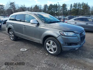2014 Audi Q7 3.0T Premium Plus with VIN WA1LGAFE8ED014045, listed as a IAAI auction lot 41711595 with 102,636 mi miles. Bid and sale history available at carsss.com. Image 1.
