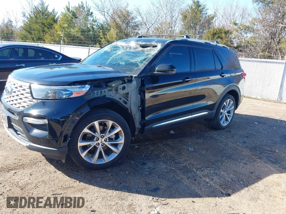 2021 Ford Explorer Platinum with VIN 1FM5K8HC2MGA54549, listed as a IAAI auction lot 41239529 with 43,518 mi miles. Bid and sale history available at carsss.com. Image 17.