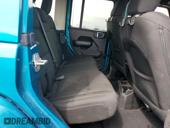 2019 Jeep Wrangler Unlimited Sport S with VIN 1C4HJXDG0KW602803, listed as a Copart auction lot 55640145 with 64,906 mi miles and Salvage title. Bid and sale history available at DreamBid. Image 10.