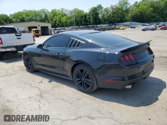2015 Ford Mustang EcoBoost with VIN 1FA6P8TH1F5401967, listed as a Copart auction lot 59552635 with 79,886 mi miles and Salvage title. Bid and sale history available at DreamBid. Image 2.