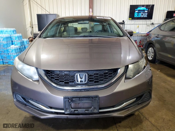 2015 Honda Civic Sedan LX with VIN 19XFB2F54FE247105, listed as a Copart auction lot 46421045 with 128,141 mi miles and Clean Title. Bid and sale history available at carsss.com. Image 5.