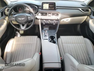 2019 Genesis G70 Advanced with VIN KMTG34LA0KU031831, listed as a Copart auction lot 74496674 with 46,714 mi miles and Salvage Title. Bid and sale history available at DreamBid. Image 8.