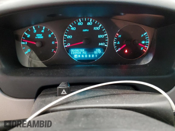 2007 Chevrolet Impala LT with VIN 2G1WT58K079335112, listed as a Copart auction lot 44932175 with 134,508 mi miles and Non Repairable. Bid and sale history available at DreamBid. Image 9.