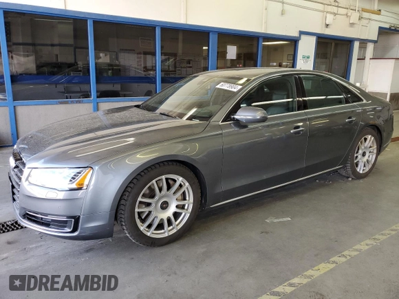 2015 Audi A8 with VIN WAUJGAFD3FN016587, listed as a Copart auction lot 60778904 with 116,818 mi miles and Clean title. Bid and sale history available at DreamBid. Image 1.