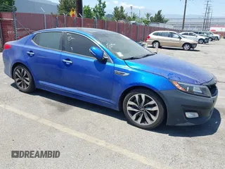 2015 Kia Optima SX Turbo with VIN 5XXGR4A6XFG461342, listed as a IAAI auction lot 42661971 with 106,166 mi miles and . Bid and sale history available at DreamBid. Image 1.