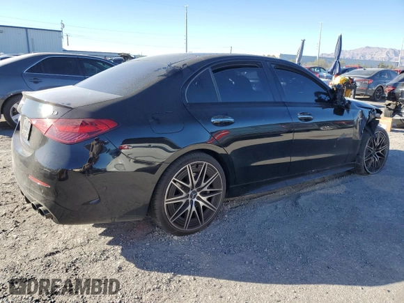 2023 Mercedes-Benz C 43 AMG with VIN W1KAF8HB9PR099209, listed as a Copart auction lot 79760674 with Not Provided miles and Salvage Title. Bid and sale history available at DreamBid. Image 3.