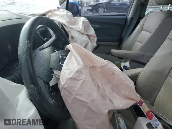 2021 Honda Pilot EX-L with VIN 5FNYF6H51MB060655, listed as a Copart auction lot 46318785 with Not Provided miles and Salvage Title. Bid and sale history available at DreamBid. Image 7.