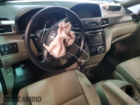 2017 Honda Odyssey EX-L with VIN 5FNRL5H66HB005558, listed as a Copart auction lot 51144495 with 26,128 mi miles and Salvage Title. Bid and sale history available at DreamBid. Image 8.