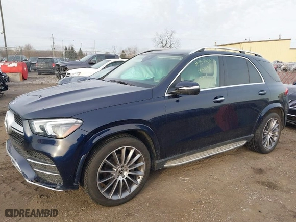 2022 Mercedes-Benz GLE with VIN 4JGFB4KB8NA709475, listed as a IAAI auction lot 41504618 with 18,592 mi miles. Bid and sale history available at carsss.com. Image 2.