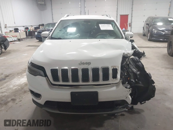 2019 Jeep Cherokee Limited with VIN 1C4PJMDXXKD258242, listed as a IAAI auction lot 41837501 with 81,156 mi miles. Bid and sale history available at carsss.com. Image 12.