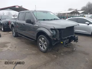 2019 Ford F-150 XL with VIN 1FTEW1E5XKFC16968, listed as a IAAI auction lot 41803586 with 81,465 mi miles and . Bid and sale history available at DreamBid. Image 1.