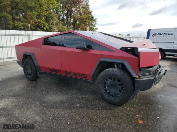 2024 Tesla Cybertruck Cyberbeast with VIN 7G2CEHEE6RA021073, listed as a Copart auction lot 79212184 with 7890 miles and Salvage Title. Bid and sale history available at carsss.com. Image 4.