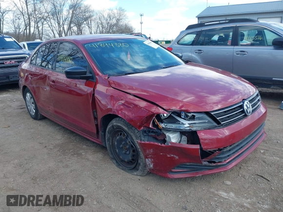 2016 Volkswagen Jetta Sedan 1.4T S w/Technology with VIN 3VW267AJ4GM383761, listed as a IAAI auction lot 41894880 with 162,942 mi miles. Bid and sale history available at carsss.com. Image 1.