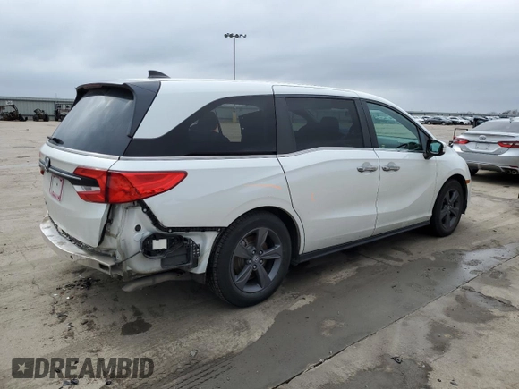 2022 Honda Odyssey EX with VIN 5FNRL6H59NB018877, listed as a Copart auction lot 47428685 with 65,333 mi miles and Salvage Title. Bid and sale history available at DreamBid. Image 3.