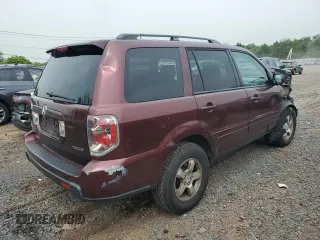 2007 Honda Pilot EX-L with VIN 2HKYF18597H523361, listed as a Copart auction lot 60176195 with 143,902 mi miles and Salvage title. Bid and sale history available at DreamBid. Image 3.