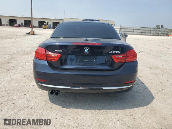 2015 BMW 4 Series 428i xDrive with VIN WBA3T1C55FP820640, listed as a Copart auction lot 60394605 with 111,288 mi miles and Salvage title. Bid and sale history available at DreamBid. Image 6.