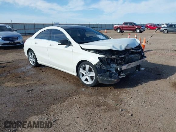 2016 Mercedes-Benz CLA 250 with VIN WDDSJ4EB8GN338773, listed as a IAAI auction lot 41771379 with 118,491 mi miles and . Bid and sale history available at DreamBid. Image 1.
