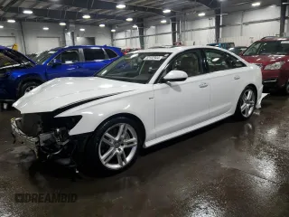 2016 Audi A6 2.0T Premium Plus with VIN WAUGFAFC0GN019761, listed as a Copart auction lot 82102944 with 76,917 mi miles and Salvage Title. Bid and sale history available at carsss.com. Image 1.