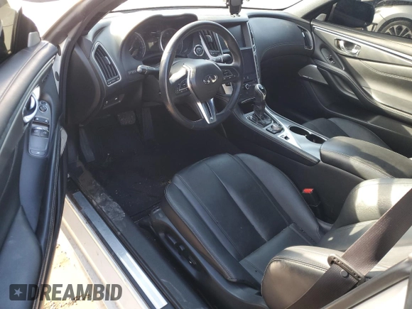 2017 Infiniti Q60 Sport with VIN JN1EV7EK5HM361533, listed as a Copart auction lot 42282715 with 95,439 mi miles and Salvage title. Bid and sale history available at DreamBid. Image 8.
