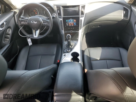 2020 Infiniti Q50 Luxe with VIN JN1EV7AP5LM206958, listed as a Copart auction lot 47239285 with 23,283 mi miles and Salvage title. Bid and sale history available at DreamBid. Image 8.