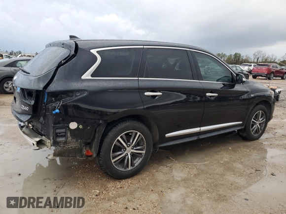 2017 Infiniti QX60 with VIN 5N1DL0MN1HC544592, listed as a Copart auction lot 85887984 with 84,244 mi miles and Salvage Title. Bid and sale history available at carsss.com. Image 3.