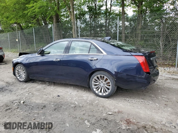 2015 Cadillac CTS Luxury AWD with VIN 1G6AX5SX3F0129613, listed as a Copart auction lot 58037745 with 110,506 mi miles and Salvage title. Bid and sale history available at DreamBid. Image 2.