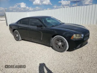 2012 Dodge Charger Police with VIN 2C3CDXAG6CH304301, listed as a Copart auction lot 44698825 with 80,867 mi miles and Salvage Title. Bid and sale history available at carsss.com. Image 4.