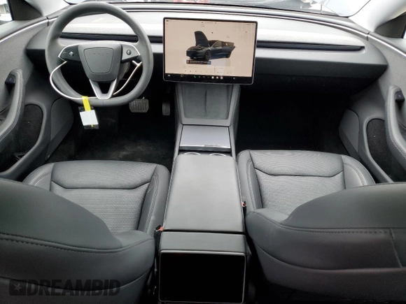 2024 Tesla Model 3 with VIN 5YJ3E1EA3RF737102, listed as a Copart auction lot 55321685 with 9,638 mi miles and Salvage Title. Bid and sale history available at carsss.com. Image 8.