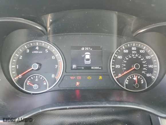 2019 Kia Optima LX with VIN 5XXGT4L38KG281551, listed as a Copart auction lot 48494565 with 80,364 mi miles and Salvage Title. Bid and sale history available at carsss.com. Image 9.